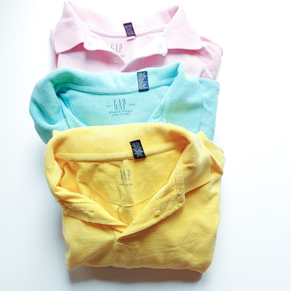 Gap Polo Shirts - 3 Pastel Men's Size XXL